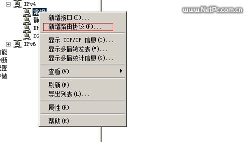 新增路由协议